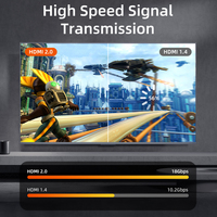 Câble HDMI 2.0 haute vitesse Ultra HD 4K 60Hz 18 Gbit/s 3D pour projecteur HDTV, caméra, moniteur domestique 1m 2m