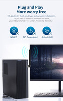 Comfast 150Mbps Mini USB Flash Drive CF-WU818N Network Card Wifi Ethernet Adapter Computer Hardware Software Black Wireless Type