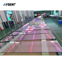 Verre photoélectrique LED transparent solide pour décoration intérieure pour mur rideau d'atelier industriel de salle de bain de cuisine