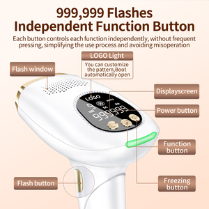 Épilateur Portable écran Lcd glace cheveux Laser dissolvant indolore permanent IPL corps <span class=keywords><strong>lumière</strong></span> épilation Machine - Product Image 3