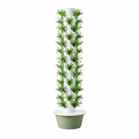 Tour hydroponique NFT à 13 étages, système de culture verticale pour 52 plantes avec pompe et minuterie pour l'agriculture intérieure avancée