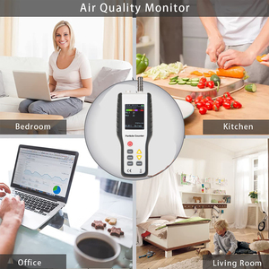 Détecteur de Qualité de l'Air Portable Intérieur/Extérieur : Compteur de Particules, CO2, PM2.5, PM10 - Product Image 2