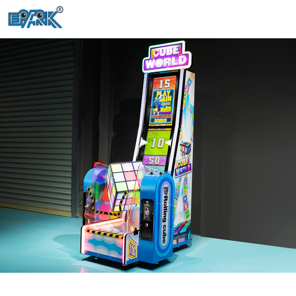 Coin Operated Cube World Ticket Redemption Arcade Games Machine