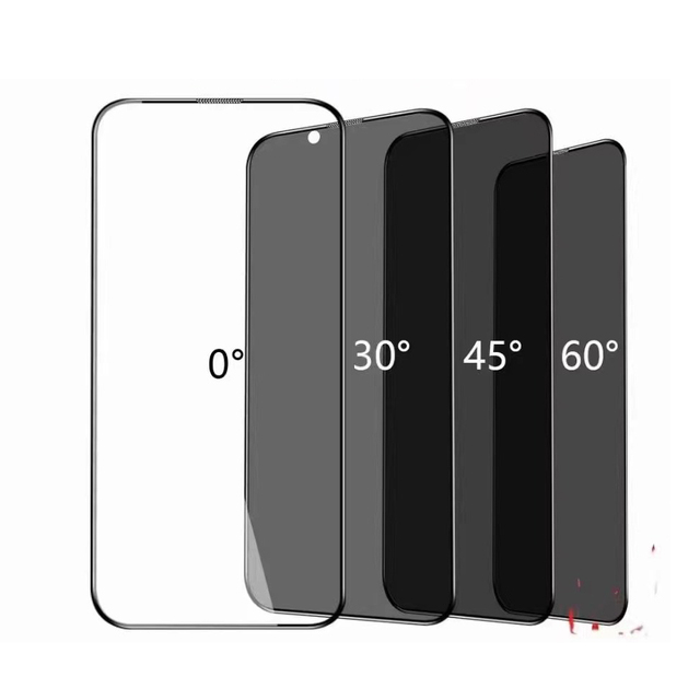 Full Glue 9H 2.5D Privacy Anti-Spy Anti-Scratch Phone Tempered Glass Screen Protector for iPhone 13 14 15 16 17 18 Pro Max Plus