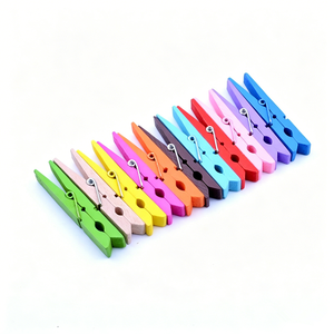 Pinzas de Madera Multicolores, Pinzas de Madera Pintadas, Pinzas de Madera Teñida, Pinzas de Madera Dura para Manualidades - Product Image 6