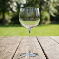 Gobelet à vin vintage en verre sans plomb à long pied