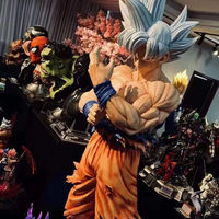 Offre Spéciale personnalisé taille réelle 1:1 fibre de verre résine Dragon Ball Vegeta Statue Goku Statues WuKong Anime Sculpture