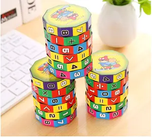 Brain Game Children Educational Toy Kid Puzzles Computational Number Learning Toy Cylindrical Digital Magic Math Cube Kids