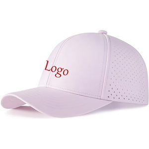Gorra de golf de secado rápido de 6 paneles, logotipo de parche personalizado, gorra de béisbol de ala curva de malla para unisex - Product Image 1
