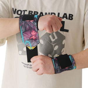 Muñequera ajustable al por mayor entrenamiento levantamiento de pesas gimnasio soporte logotipo personalizado <span class=keywords><strong>Anime</strong></span> levantamiento de pesas <span class=keywords><strong>muñequeras</strong></span> - Product Image 1