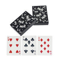 Carte à jouer imprimée personnalisée 310gsm à noyau noir Fournitures de casino Cartes à jouer Vente en gros Cartes à jouer bon marché