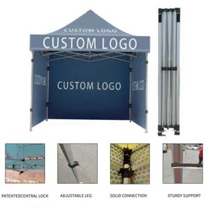 Custom Printed Aluminum <b>Frame</b> Waterproof 100% Polyester Tents 10X10 3X3 Ft Canopy Outdoor Events Exhibition Black Logo Trade - Product Image 4