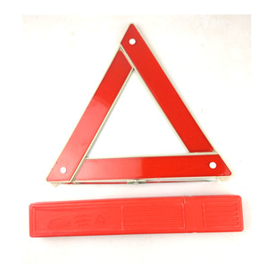 Panneau d'avertissement triangulaire pour voiture, 28x24cm, kit de sécurité d'urgence en plastique à fixation au sol pour utilisation en véhicule - Product Image 3