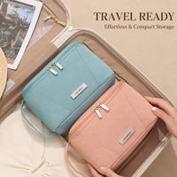 Trousse de Maquillage Géométrique Imperméable Personnalisable avec Logo, Organisateur de Voyage pour Articles de Toilette, Pochette Cosmétique à Large Ouverture, Double Fermeture Éclair, Vente en Gros