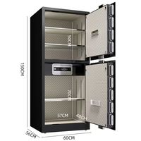 Caja Fuerte Ignífuga de Acero Beima con Cerraduras Electrónicas de Huella Dactilar y Código, Dimensiones Personalizables para Uso Comercial y Ejecutivo en Oficinas