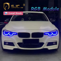 Accessoires automobiles SJC pour BMW Série 3 F30 F35 F31 2016-2019 : Phares LED RGB DRL – Système d'éclairage amélioré avec carte DRL – Vente chaude