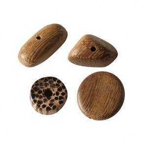 Perles en bois naturel non teintes en vrac, mélange de 12 mm, écologiques, classiques, pour bracelets, colliers et kits de bricolage - Product Image 1