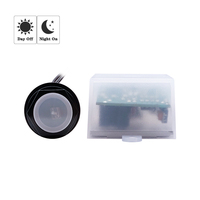 Interruptor de Luz Exterior de 12VDC con Sensor Óptico de Bajo Consumo, Control por Cable de Anochecer a Amanecer, Montaje Empotrado, 3 Cables JL-411-12