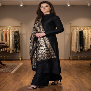 Abaya de Lujo con Bordado de Dubái, Terciopelo, Mezclilla Musulmana, Kurtis Pakistaníes, Nuevo Vestido, Sari Indio, Ropa de Fiesta, Seda, Lino, Completamente Cosido - Product Image 3