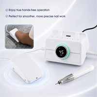 2032 45000RPM Borstelloze Elektrische E-vijl Manicure Salon Polijsttafel Nagelboormachine Professioneel met Voetpedaal Snelheidsregeling