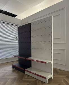 Kimham Hot Wheels Double-Sided 5-<b>Shelf</b> Metallic Iron Epoxy Powder Coated Heavy Duty Supermarket Display Rack Quick Installation - Product Image 4