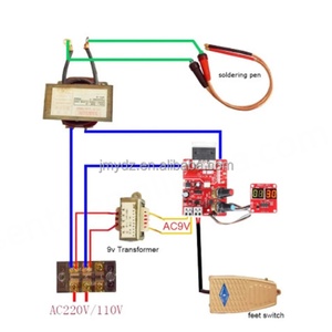 Module de commande numérique pour soudeuse par points 40A 100A avec réglage du temps et du courant et transformateur intégré - Product Image 5