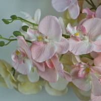 Orchidée papillon artificielle en soie faite à la main de haute qualité pour la décoration de la maison, des vases, des arrangements floraux de mariage, vente en gros