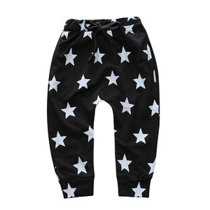 Pantalon Harem Décontracté en Coton Imprimé Étoiles pour Enfants Garçons Printemps Automne - Product Image 4