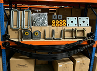 Kit d'assemblage de ressorts à lames pour remorque - Ressorts de suspension en acier robuste pour remorques légères, camping-cars et remorques de bateaux