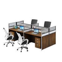 Table de bureau commerciale Tables de séparation Poste de travail modulaire Personnel Ensemble de bureau Mobilier de bureau Bureau de travail