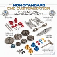 Pièces de rechange RC haute précision : Rotules en aluminium usinées CNC / Arbre de transmission / Ensemble d'engrenages pour voitures RC et passionnés d'automobiles