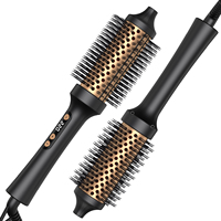 Brosse électrique thermique à ions négatifs Brosse à friser ronde chauffante Brosse infrarouge à peigne chaud