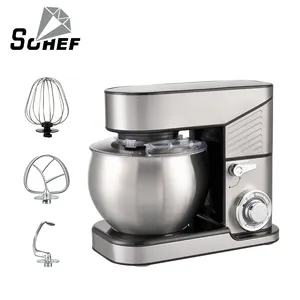 New 1300W Pure copper motor Dough Mixer Stainless steel pot Stand Mixer quality warranty cake mixer