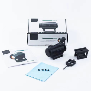 Lunette de chasse, viseur laser point rouge 1X20mm, sans parallaxe, en aluminium, avec 2 types de montage, panneau solaire réel, compatible avec une base de 20mm - Product Image 2