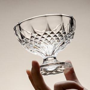 Juego de Vasos de Vidrio de Diamante de Diseño Moderno, Vasos Reutilizables Transparentes para <span class=keywords><strong>Brandy</strong></span> y Whisky - Product Image 3