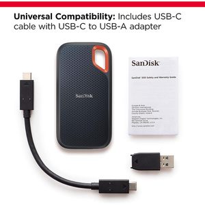 SanDisk Extreme Portable SSD 4TB USB-C โซลิดสเตทไดรฟ์แบบพกพาสำหรับแท็บเล็ต - Product Image 3