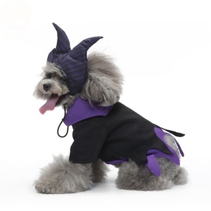 Herfst Winter Tovenaar Hondenkostuum Klassieke Schnauzer Huisdierkleding Fleece Outfit voor Halloween Kerstfeest - Product Image 2