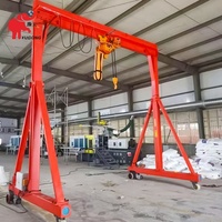 Mini-grue portique mobile et portable de 1, 2, 3 et 5 tonnes pour ateliers de maintenance