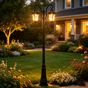 Iluminación Exterior de Jardín de Estilo Europeo Retro Personalizada, Lámparas Colgantes Eléctricas Impermeables IP65 - Product Image 4