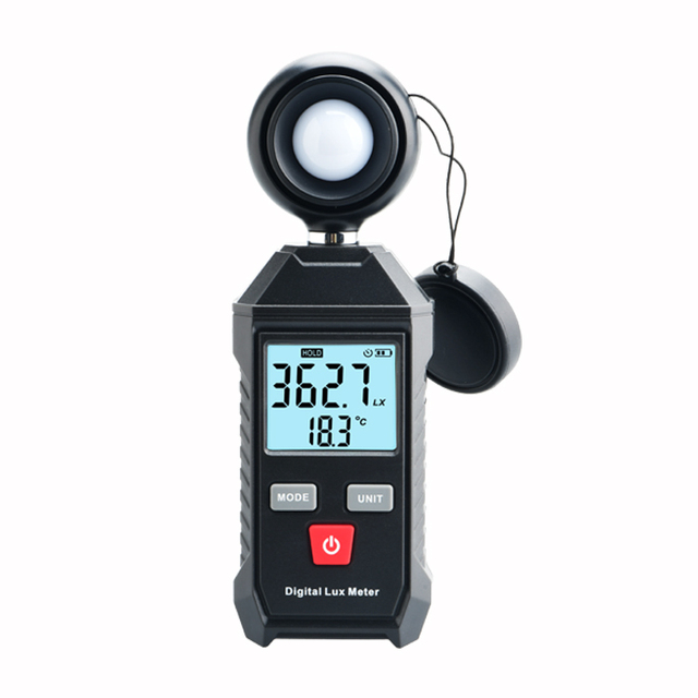 Digital Lux Meter WT9066 1~200,000Lx Range -10~50C Lighting Temperature Max/Min Value Difference Reading for Test Instrument