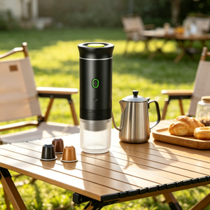 Cafetera Multifuncional 3 en 1 para Cápsulas y Café en Polvo, Cafetera Portátil de 20 Bares - Product Image 5