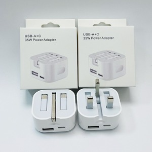 ที่ชาร์จผนัง PD ความเร็วสูง35W USB-A + C อะแดปเตอร์แบบพกพาปลั๊กสหราชอาณาจักรแบบพับได้ที่ชาร์จเร็วสำหรับ iPhone สำหรับสมาร์ทโฟน Samsung - Product Image 4
