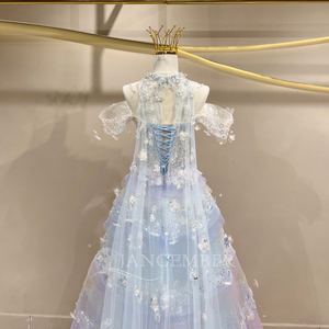 Robe de soirée Jancember JFH115, charmante, brillante, style Sweet 16, lourdement perlée, superposée, couleur pastel. - Product Image 5