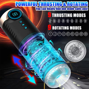 Masturbateur masculin automatique à succion - Jouets sexuels masculins - 3 en 1 avec 9 modes de succion, de poussée et de rotation - Masturbateur pour fellation - Jouets sexuels - Product Image 4