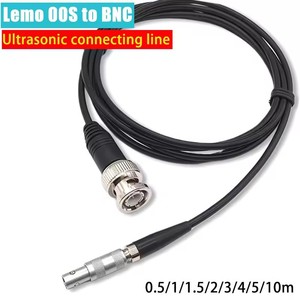  Cable de Osciloscopio Ultrasónico de <span class=keywords><strong>00S</strong></span> a BNC, Compatible con RG174 RG316, con Sonda de Detección de Defectos, Conector C5Q9, 1/2/3/5M - Product Image 1