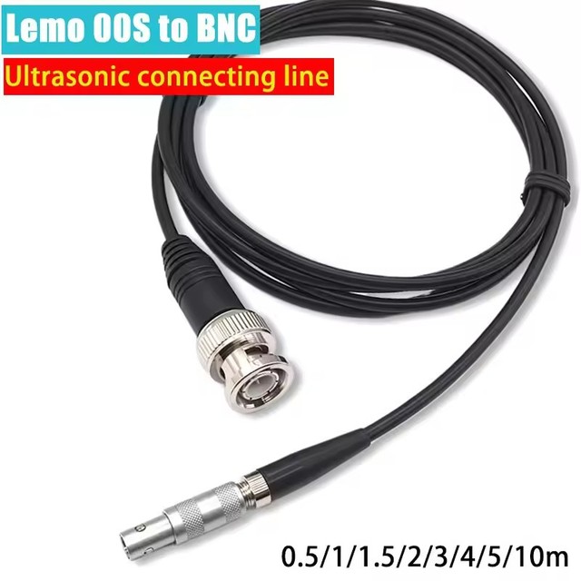 00S to BNC Ultrasonic Oscilloscope Cable Compatible RG174 RG316 with Flaw Detection Probe Cable C5Q9 Connector 1/2/3/5M