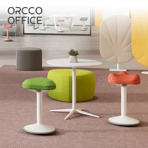 Design Alta Ajustável Ergonômico Equilíbrio Ativo Antiderrapante mesa de mesa Mesa Cadeira de escritório Balançando stand-up Wobble Stool