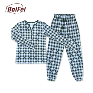 Pyjamas personnalisés pour adultes vêtements de nuit pour hommes vêtements de détente assortis pyjamas de bébé en bambou de Noël pour hommes ensemble de vêtements de nuit vêtements de famille - Product Image 5
