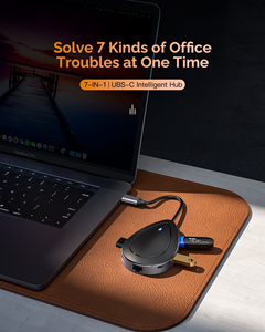 Estación de acoplamiento 7 en 1, hub usb c con 1000Mbps para Windows, PC, Mac, portátil, novedad - Product Image 3