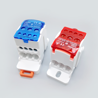 Bloc de bornes unipolaire UKK 80A, connecteur de distribution d'énergie monté sur rail DIN, connexion à vis 5-10 mm², armoire électrique 21-30